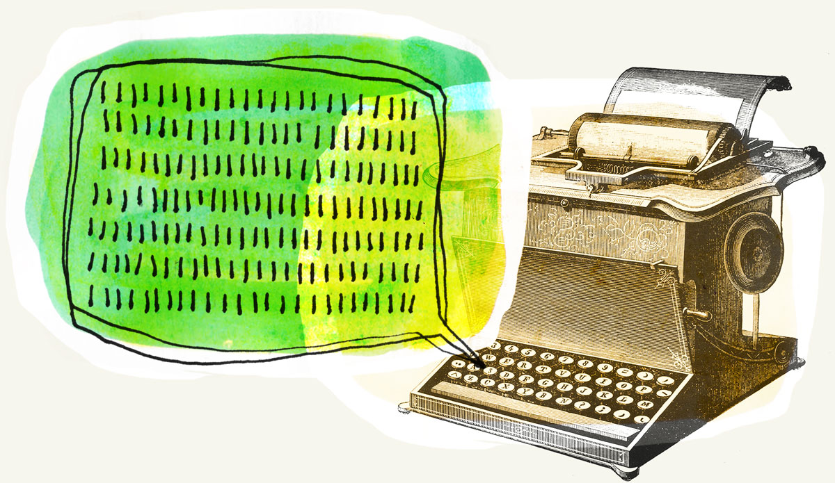 Email Newsletter Typewriter