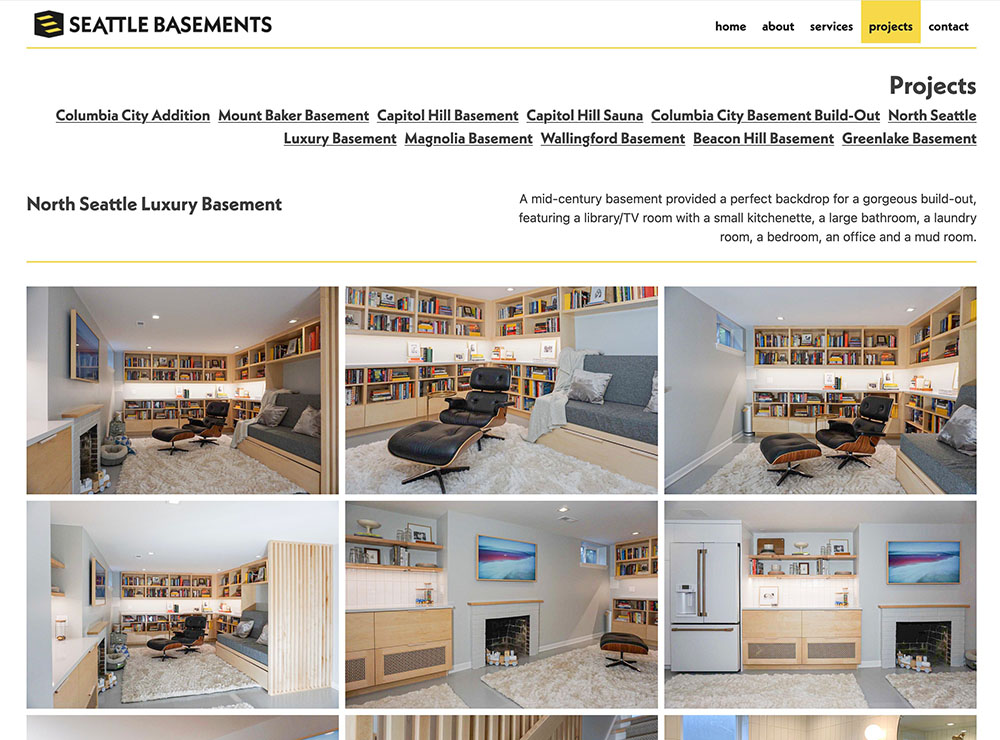 Seattle Basements site